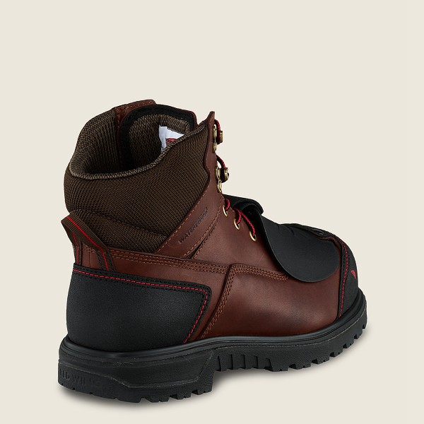 Botas de Seguridad Red Wing Hombre Marrom/Negros - Brnr Xp - 6-Inch Waterproof Toe Metguard - 140-JK